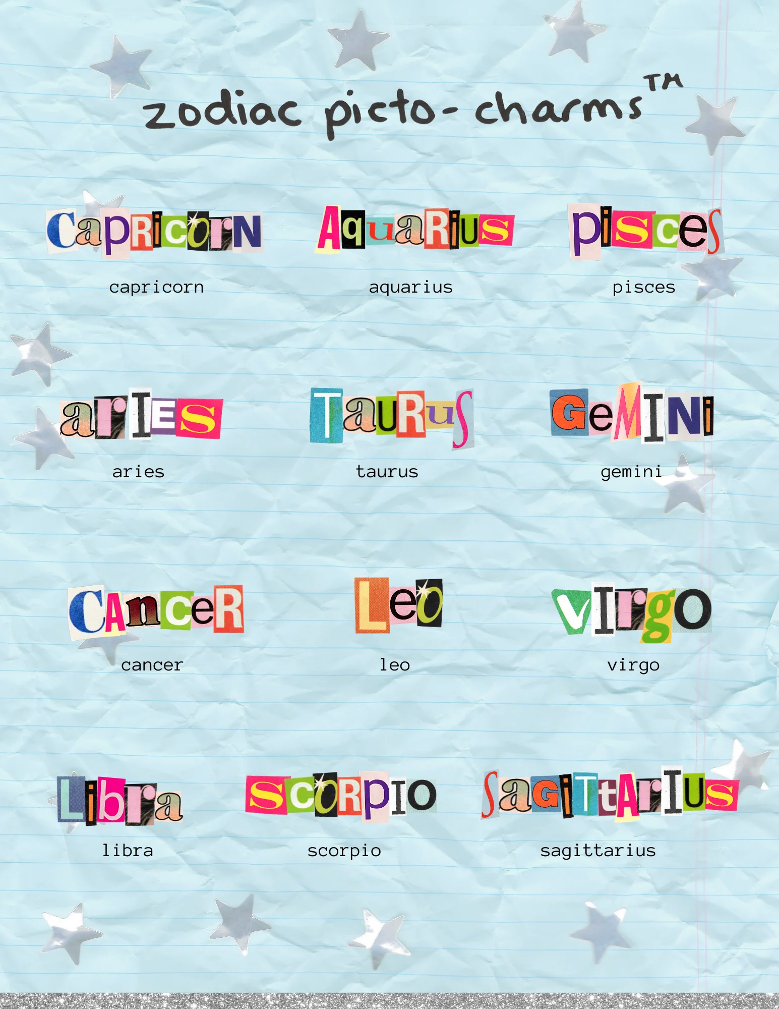 dear diary long dangle set - pick your picto-charms™ - Image 4